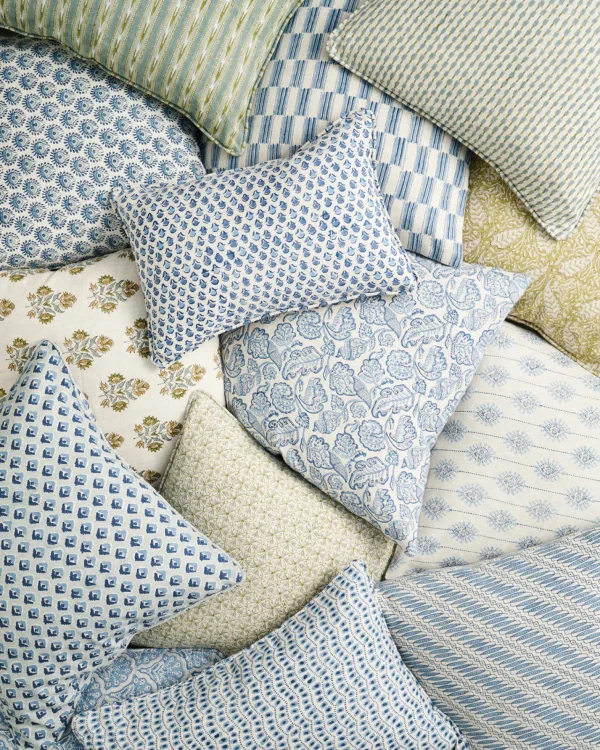 Pillows | Walter G Ankara Celadon Moss Linen Cushion