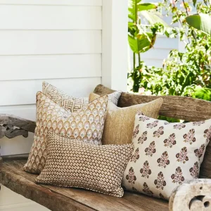 Pillows | Walter G Ankara Rose Linen Cushion
