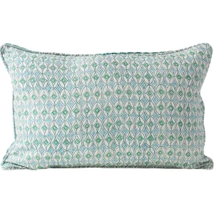 Pillows | Walter G Condesa Emerald linen cushion