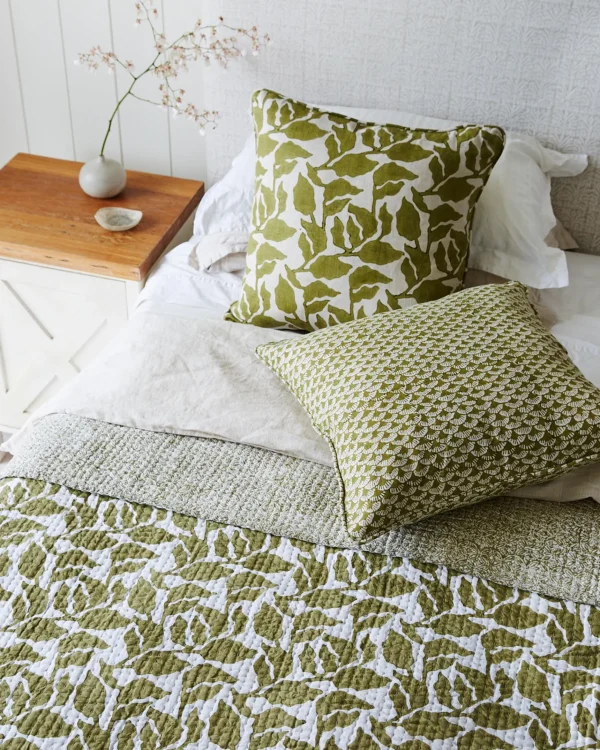 Pillows | Walter G Flores Moss Linen Cushion
