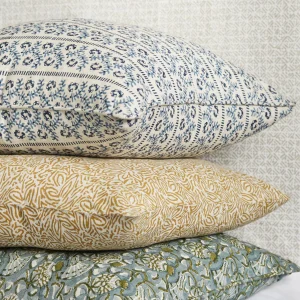 Pillows | Walter G Iznik Moss Celadon Linen Cushion