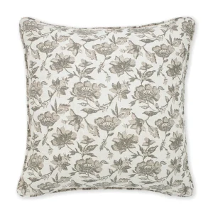 Pillows | Walter G Java Mud Linen Cushion