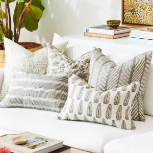 Pillows | Walter G Java Mud Linen Cushion