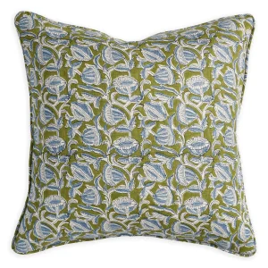 Pillows | Walter G Marbella Moss Linen Cushion
