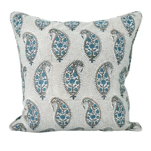 Pillows | Walter G Paisley Tobacco linen cushion