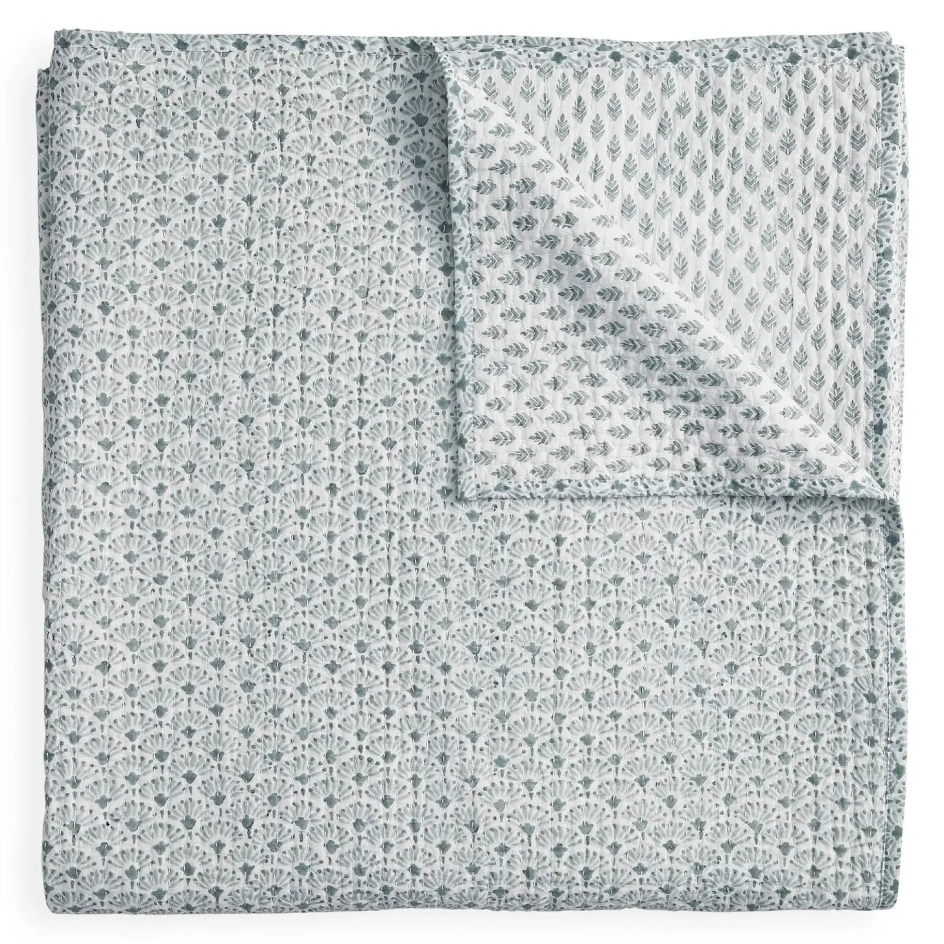 walter_g_pharaoh_celadon__0.webp Quilts + Coverlets | Walter G Pharaoh Celadon Quilt