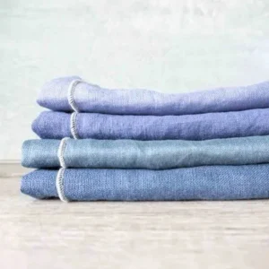Home Decor | Pillows | Thistle Hill West Coast Handmade Curated Linen Napkins Cornflower Mix