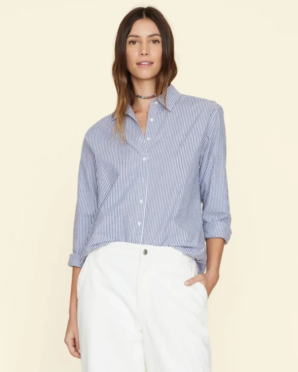 Shirts + Tops | Xirena Beau Shirt Blue Ink