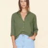Shirts + Tops | Xirena Beau Shirt Green Army