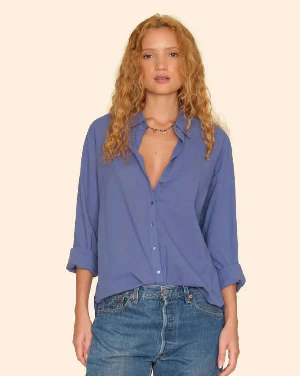 Shirts + Tops | Xirena Beau Shirt Marlin Blue