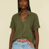 Shirts + Tops | Xirena Channing Shirt Ash Green