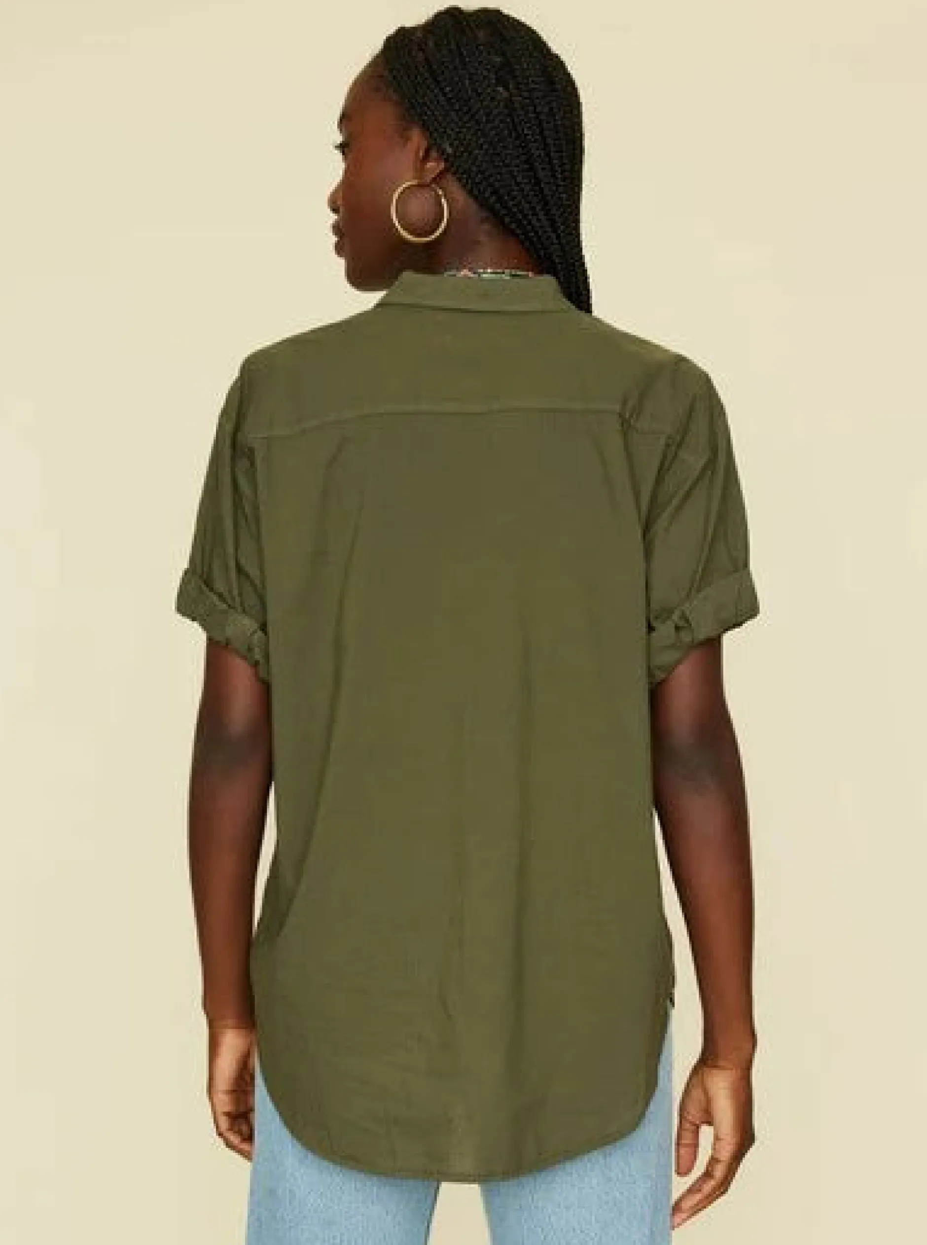 xirena_channing_shirt_ash_1.webp Shirts + Tops | Xirena Channing Shirt Ash Green