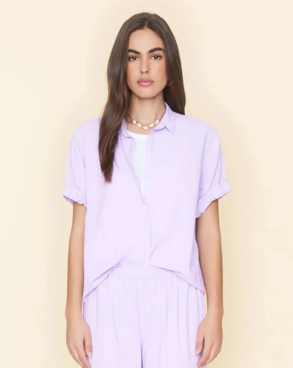 Shirts + Tops | Xirena Channing Shirt Lavender Bloom