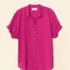Shirts + Tops | Xirena Channing Shirt Pink Plum