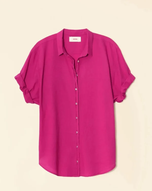 Shirts + Tops | Xirena Channing Shirt Pink Plum