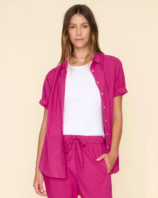 Shirts + Tops | Xirena Channing Shirt Pink Plum