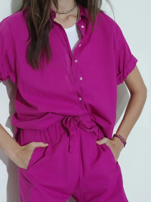 Shirts + Tops | Xirena Channing Shirt Pink Plum