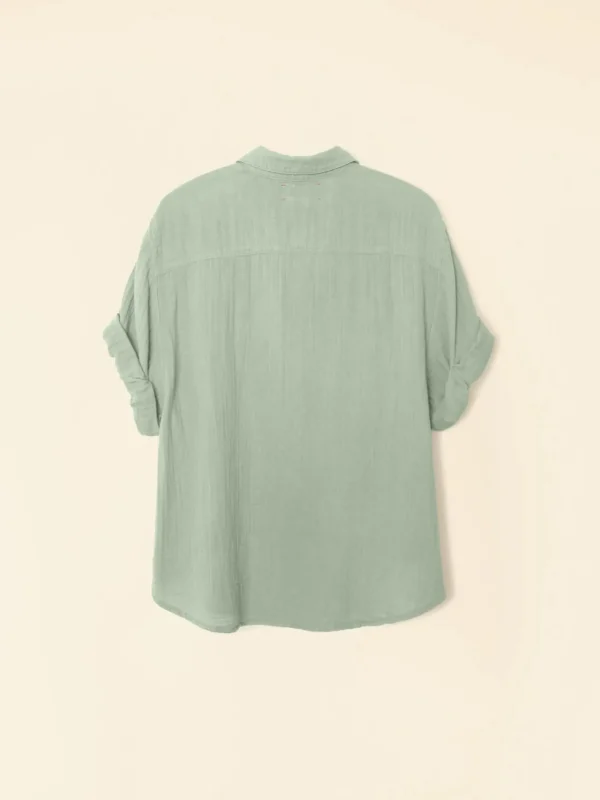 Shirts + Tops | Xirena Cruz Top Aqua Grey
