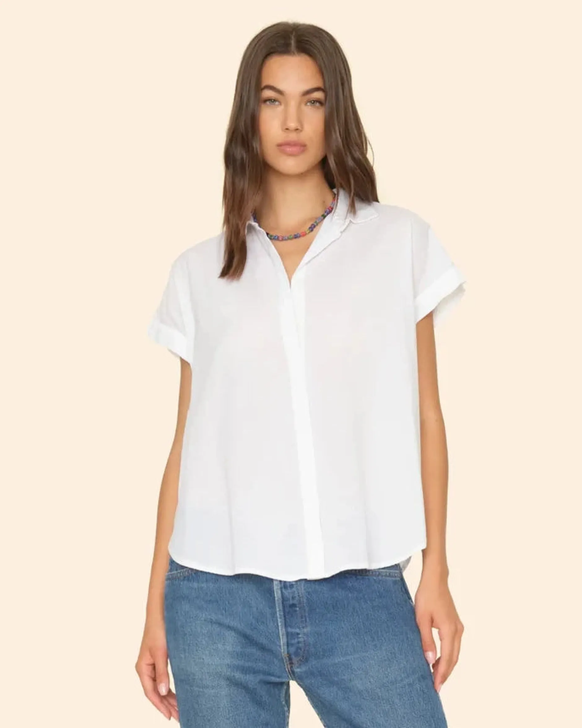 xirena_homer_shirt_white_0.webp Shirts + Tops | Xirena Homer Shirt White