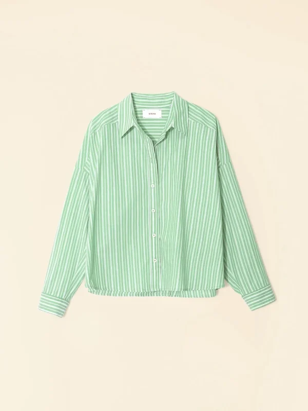 Shirts + Tops | Xirena Riley Shirt Matcha Stripe