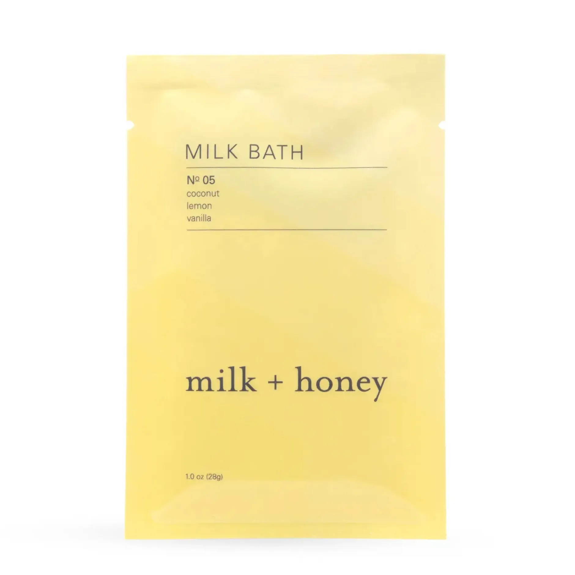 milk__honey_milk_bath_n___0.webp Beauty | Milk + Honey Milk Bath Nº 05: Coconut Lemon Vanilla Pouch